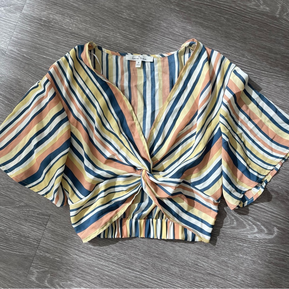 Love Tree V Neck Top